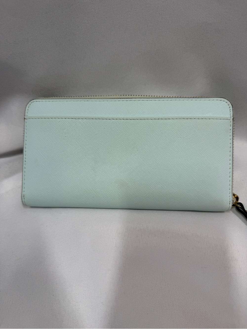 Kate Spade | Newburry Lane Talla Leather Wallet Light Blue Zipper - Picture 3 of 11